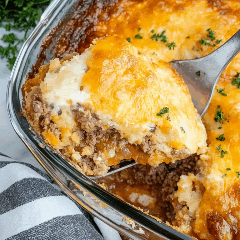 Cheddar Bay Ground Beef Cobbler