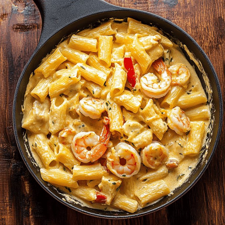 Creamy Jamaican Shrimp Rasta Pasta