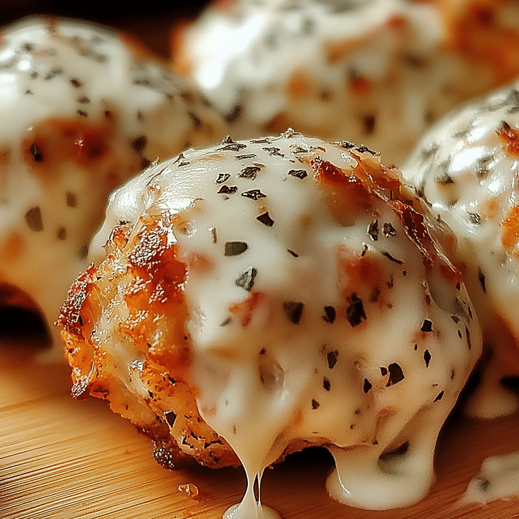 Melted Mozzarella & Ranch Chicken Bombs