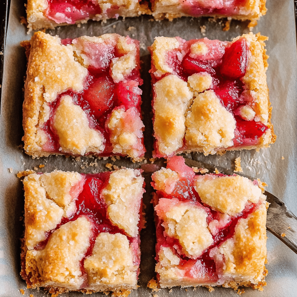 Rhubarb Shortbread Bars