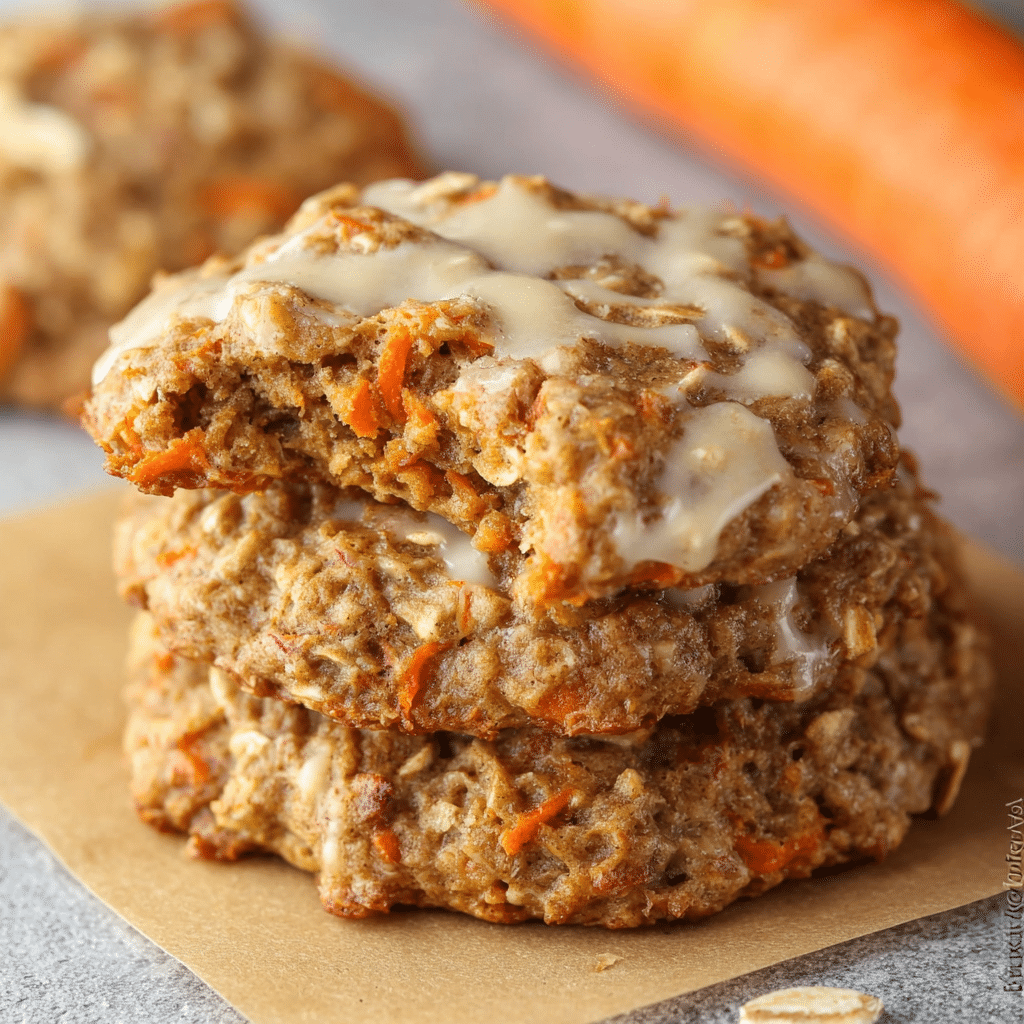 Carrot Cake Oatmeal Cookies