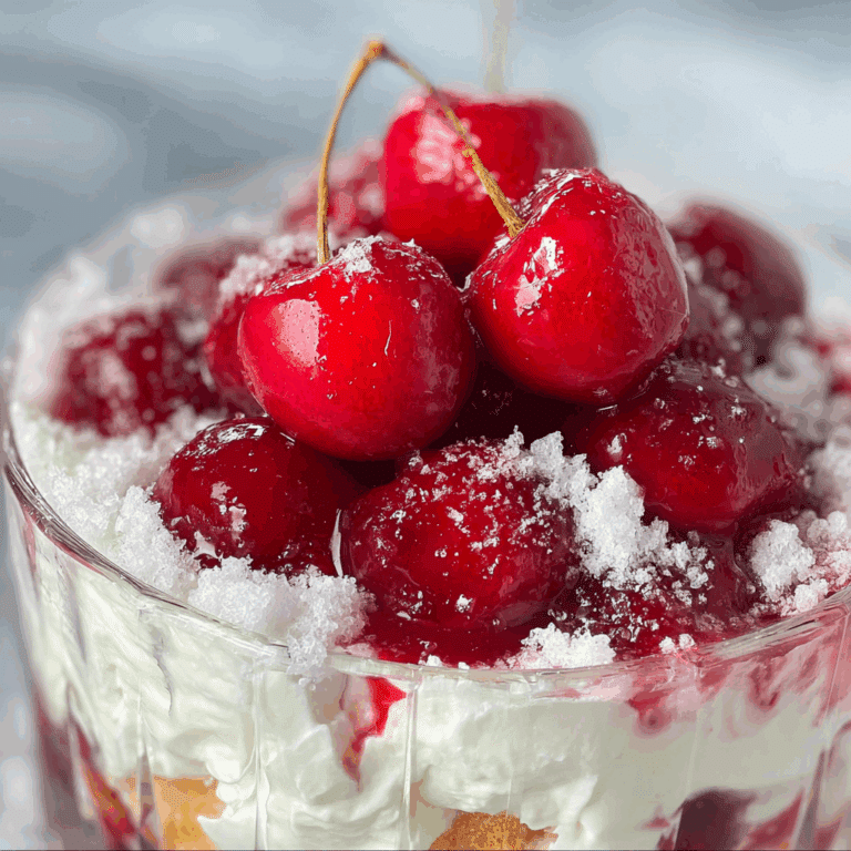 Cherries in the Snow Dessert