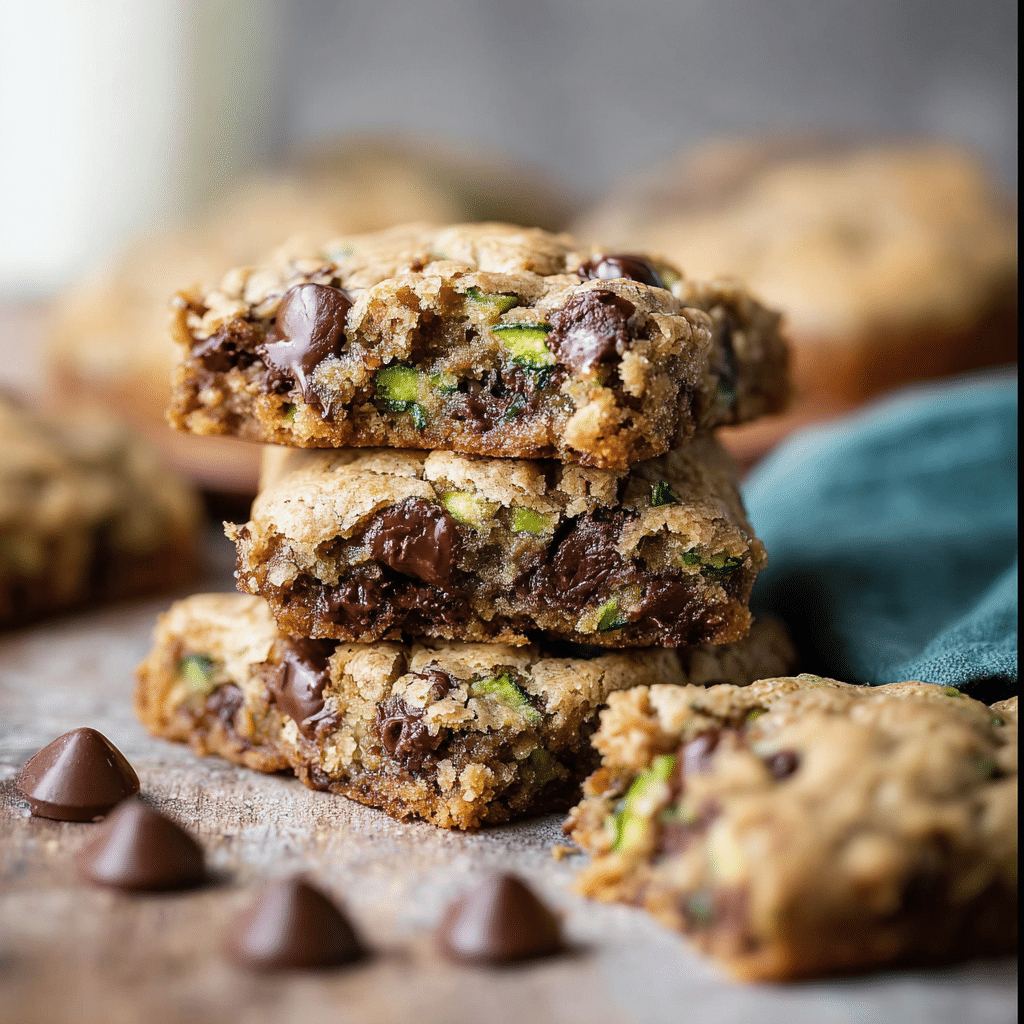 Chocolate Chip Zucchini Cookie Bars