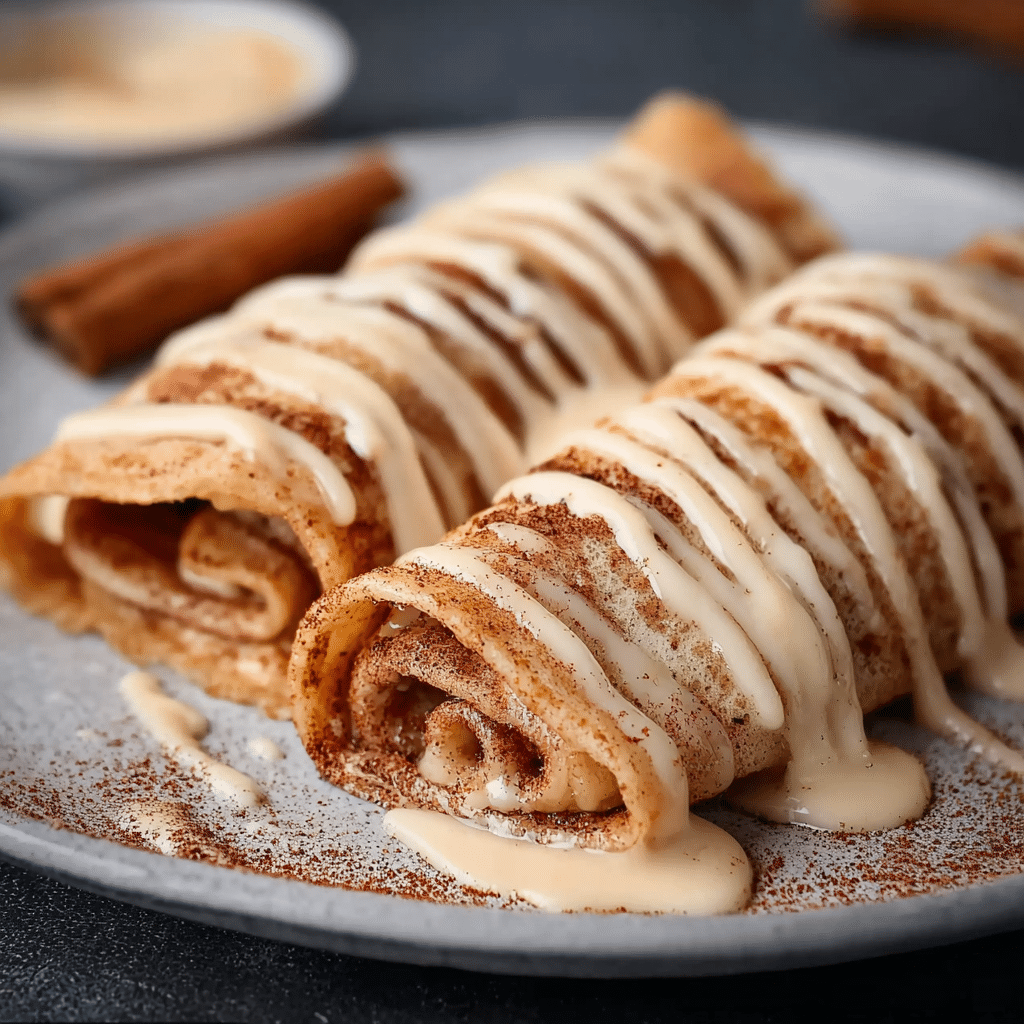 Cinnamon Roll Protein Crepes