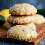 Lemon Glazed Zucchini Cookies with Oats and Citrus