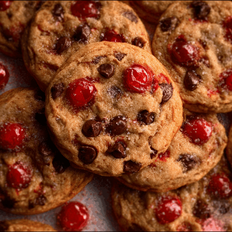Maraschino Cherry Chocolate Chip Cookies