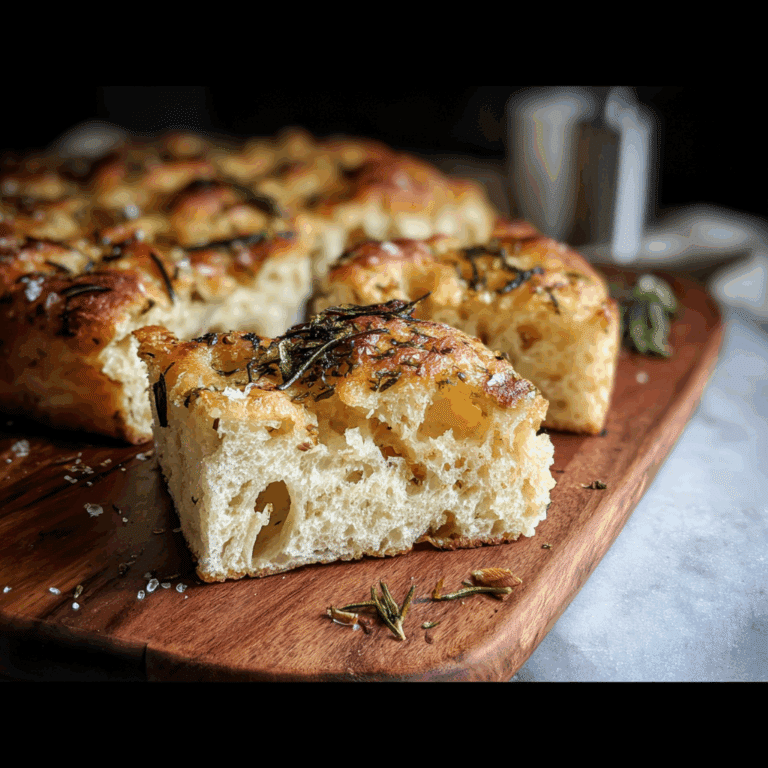No Knead Focaccia Bread