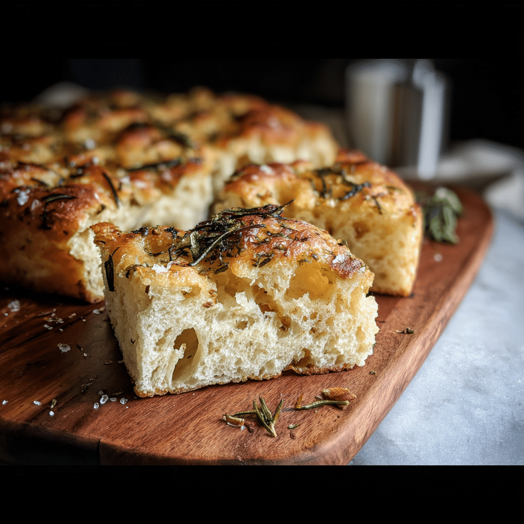No Knead Focaccia Bread