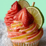Strawberry Mango Margarita Cupcakes