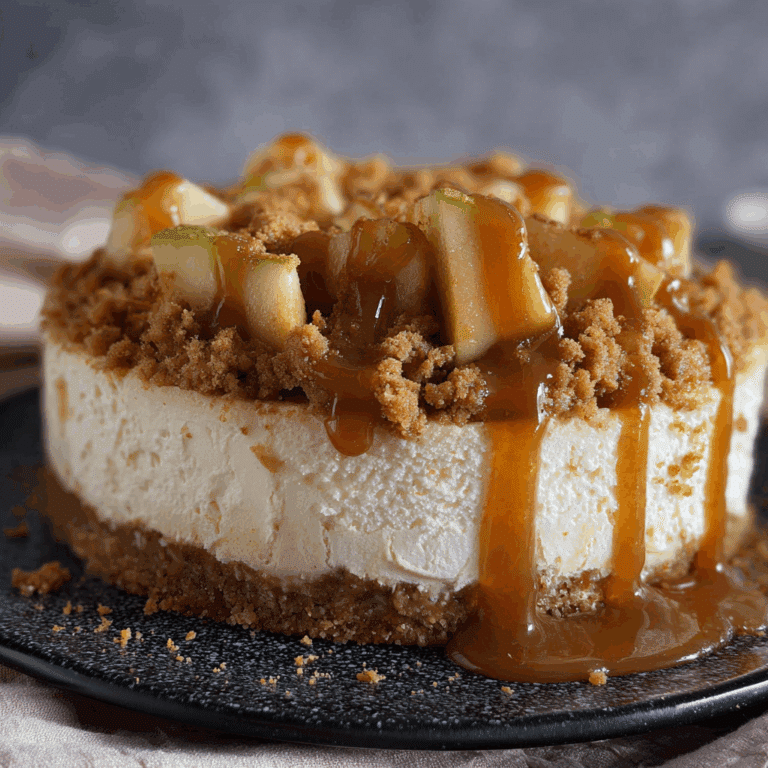 Biscoff Apple Crumble Cheesecake