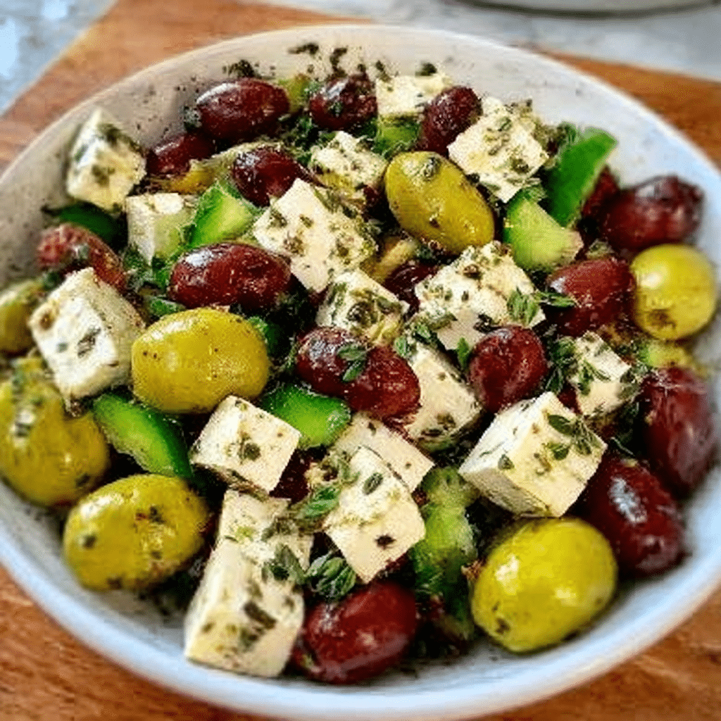 Greek Salad with Feta and Olives