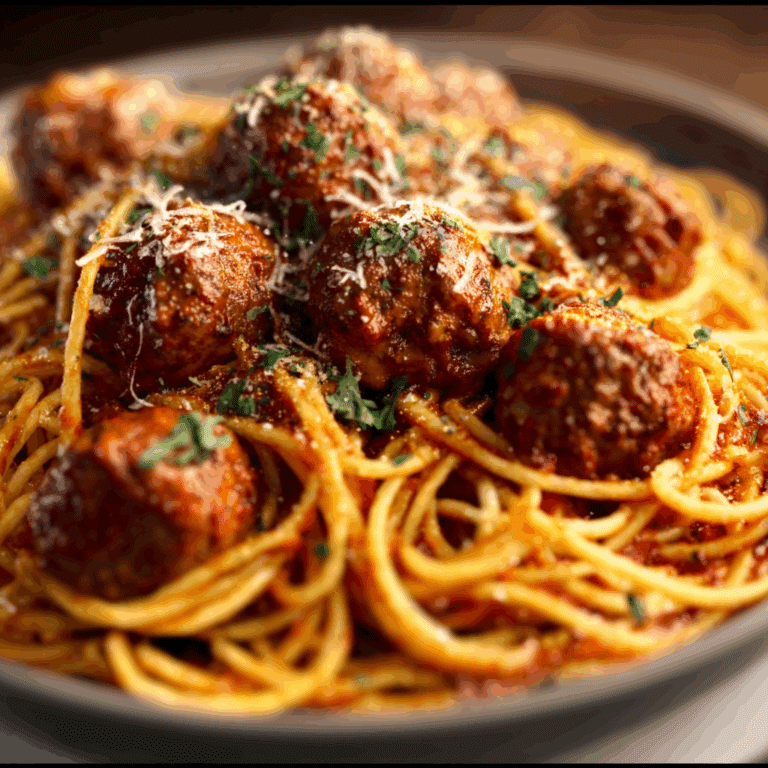 Italian Spaghetti and Meatballs