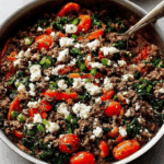 Mediterranean Ground Beef Skillet