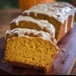 Pumpkin Bread with Brown Butter Maple Glaze