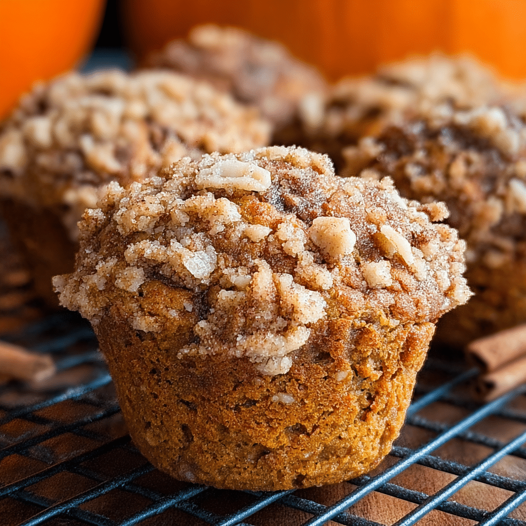 Pumpkin Cinnamon Streusel Muffins