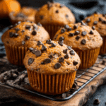 Pumpkin Muffins with Chocolate Chips