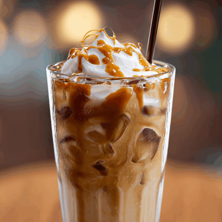 Salted Caramel Iced Coffee
