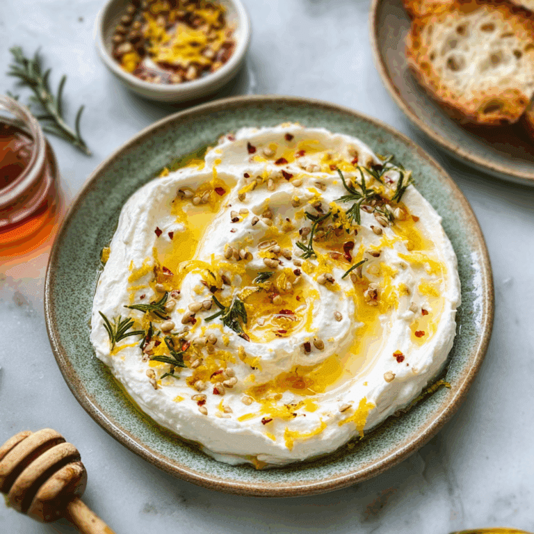 Whipped Ricotta Spread with Honey and Lemon Zest