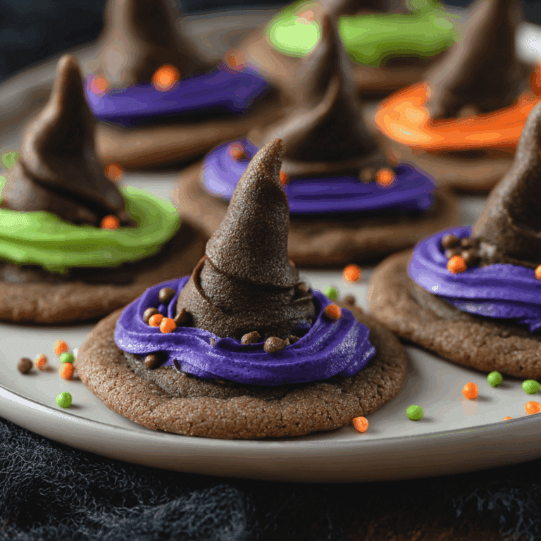Witch Hat Halloween Cookies