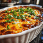 Baked Chicken Enchilada Bean Dip