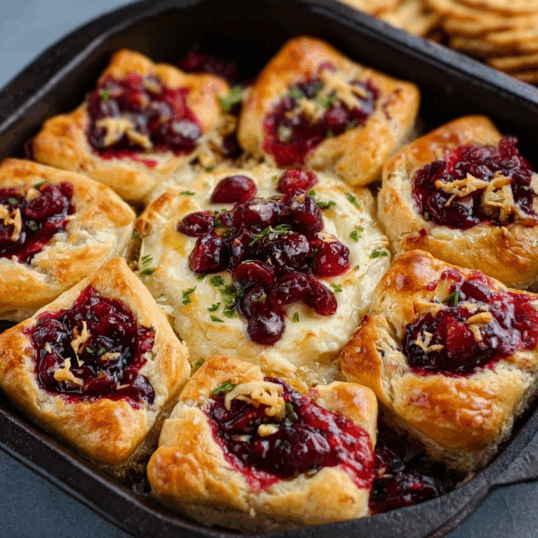 Brie and Cranberry Biscuit Dip