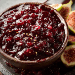 Cranberry Chutney with Figs and Jalapeño