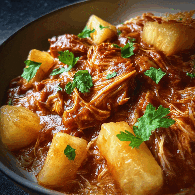 Crockpot Pineapple BBQ Chicken