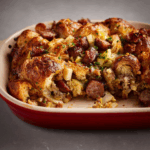 Croissant Stuffing with Sausage and Apples