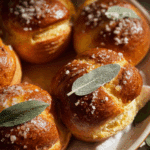 Salted Sage Honey Butter Brioche Rolls