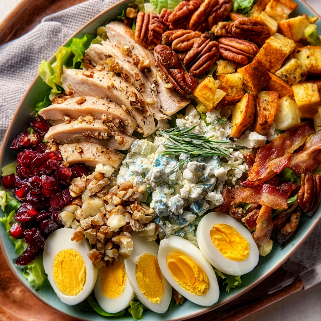 Thanksgiving Cobb Salad with Chive Dressing