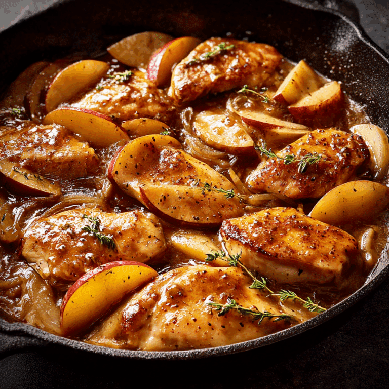Apple Bourbon Chicken Skillet