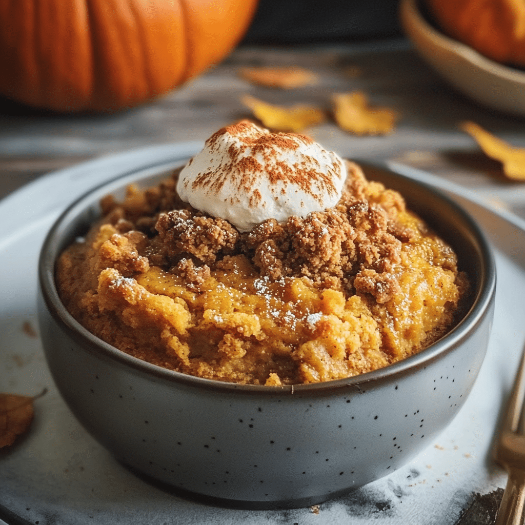 Crockpot Pumpkin Cobbler