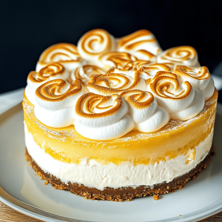 Lemon Meringue Bliss Cheesecake