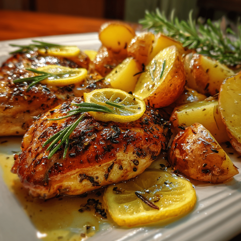 Lemon Rosemary Chicken and Potatoes